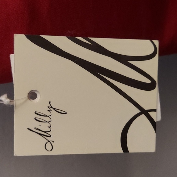 MILLY Ruby Red Sweetheart Silk Dress - Picture 15 of 16